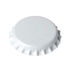 Crown cap til champagne (Kronekork) 29 mm, hvid