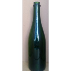 Champagneflaske, grøn 0,7 l, (Genbrug)